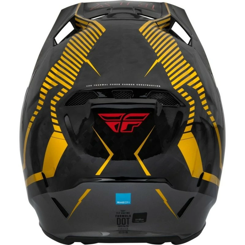 CASQUE FLY FORMULA CARBONE TRACER GOLD/NOIR 2023 2 CASQUE FLY FORMULA CARBONE TRACER GOLD/NOIR 2023 – Image 2
