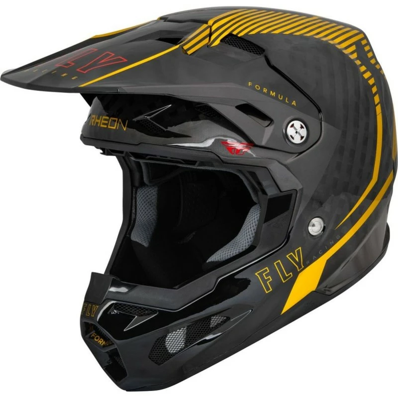 CASQUE FLY FORMULA CARBONE TRACER GOLD/NOIR 2023 4 CASQUE FLY FORMULA CARBONE TRACER GOLD/NOIR 2023 – Image 4