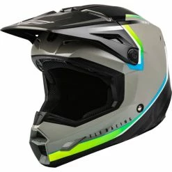CASQUE FLY KINETIC VISION GRIS/NOIR 2023 -VTT Sales Shop casque fly kinetic vision grisnoir 2023 3