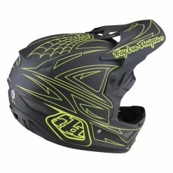 CASQUE TLD D3 FIBERLITE SPIDERSTRIPE GRAY/YELLOW 2022 -VTT Sales Shop casque tld d3 fiberlite spiderstripe grayyellow 2022 2