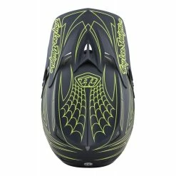 CASQUE TLD D3 FIBERLITE SPIDERSTRIPE GRAY/YELLOW 2022 -VTT Sales Shop casque tld d3 fiberlite spiderstripe grayyellow 2022 3