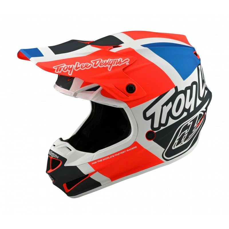 CASQUE TLD SE4 POLYACRYLITE QUATTRO ORANGE/BLUE 2022 1 CASQUE TLD SE4 POLYACRYLITE QUATTRO ORANGE/BLUE 2022