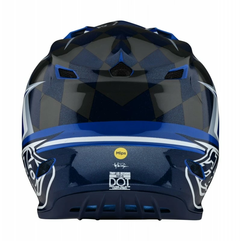 CASQUE TLD SE4 POLYACRYLITE WARPED BLUE 2022 3 CASQUE TLD SE4 POLYACRYLITE WARPED BLUE 2022 – Image 3