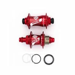 PAIRE DE MOYEUX PRIDE CONTROL PRO 36H RED -VTT Sales Shop paire de moyeux pride control pro 36h red 3