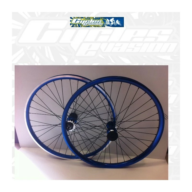 PAIRE DE ROUE CRUISER ABP IMPORT Bleu 1 PAIRE DE ROUE CRUISER ABP IMPORT Bleu