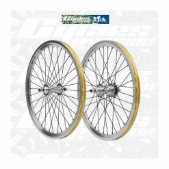 Paire De Roues GLOBAL RACING VECTOR PRO Argent