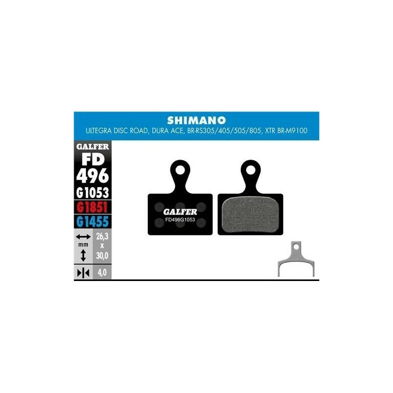 PLAQ DE FREIN GALFER FD496 SHIM ULTEGRA ROUGE ADVANCED 1 PLAQ DE FREIN GALFER FD496 SHIM ULTEGRA ROUGE ADVANCED