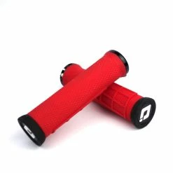 POIGNEE ODI ELITE FLOW NO FLANGE LOCK ON GRIP 130 MM RED