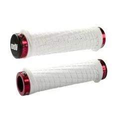 POIGNEES TLD ODI MTB BLANCHE / LOCK ROUGE